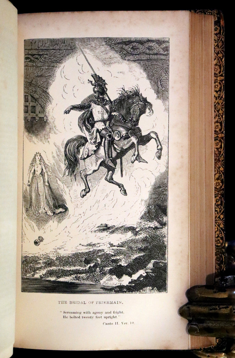 1857 Rare Book ~ The Poetical Works of Sir Walter Scott Illustrated by E. H. Corbould