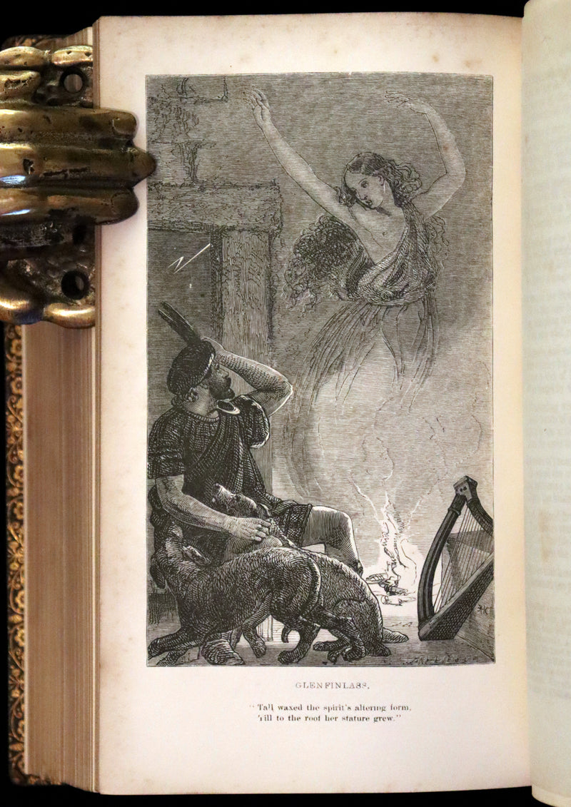 1857 Rare Book ~ The Poetical Works of Sir Walter Scott Illustrated by E. H. Corbould