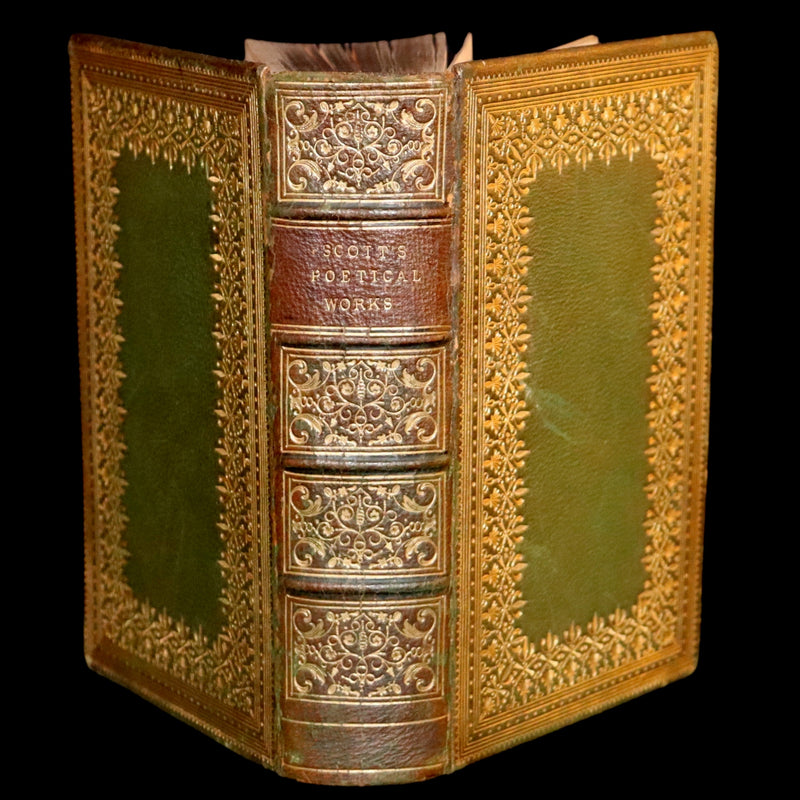 1857 Rare Book ~ The Poetical Works of Sir Walter Scott Illustrated by E. H. Corbould