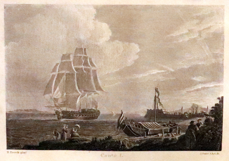 1811 Rare Book - The Shipwreck by William Falconer, illustrated by Nicholas Pocock.