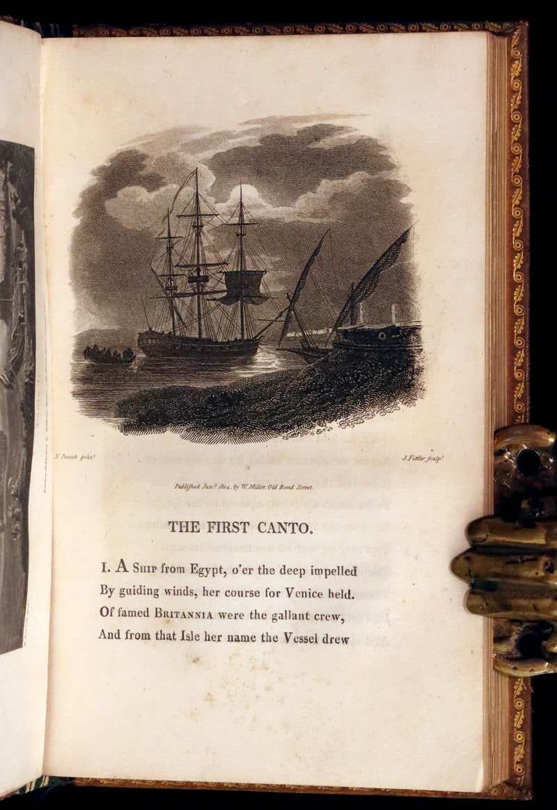 1811 Rare Book - The Shipwreck by William Falconer, illustrated by Nicholas Pocock.