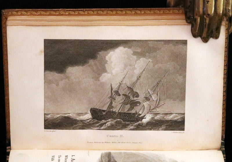 1811 Rare Book - The Shipwreck by William Falconer, illustrated by Nicholas Pocock.