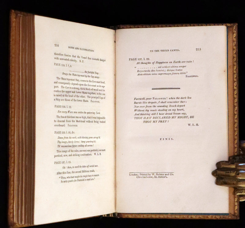 1811 Rare Book - The Shipwreck by William Falconer, illustrated by Nicholas Pocock.