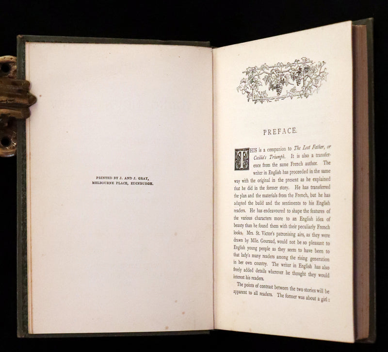 1878 Scarce First Edition - The Young Mountaineer or Frank Miller's Lot in Life. The Story of a Swiss Boy by Daryl Holme.