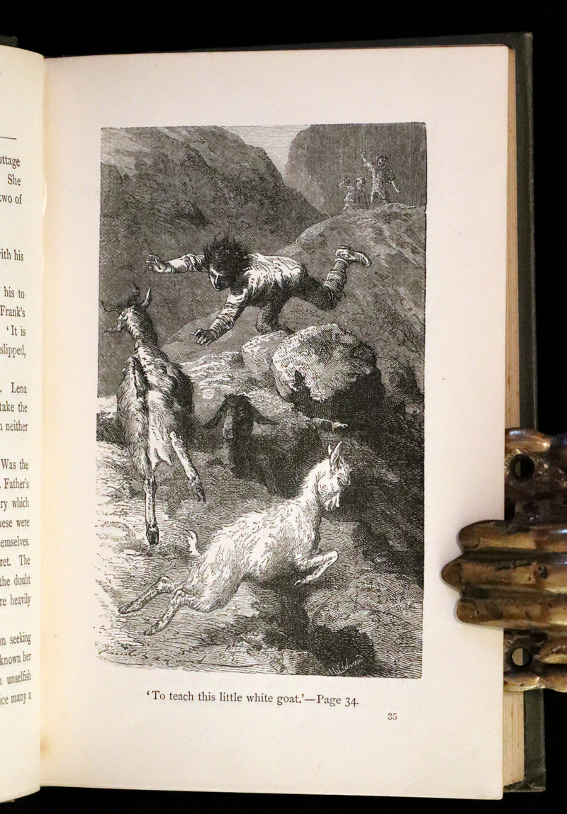 1878 Scarce First Edition - The Young Mountaineer or Frank Miller's Lot in Life. The Story of a Swiss Boy by Daryl Holme.