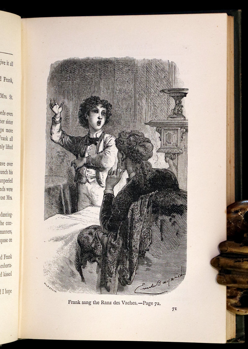 1878 Scarce First Edition - The Young Mountaineer or Frank Miller's Lot in Life. The Story of a Swiss Boy by Daryl Holme.