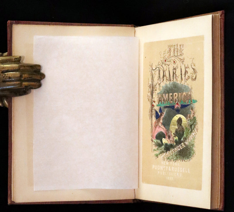 1859 Scarce Book - The FAIRIES IN AMERICA by Spencer W. Cone. Illustrated.