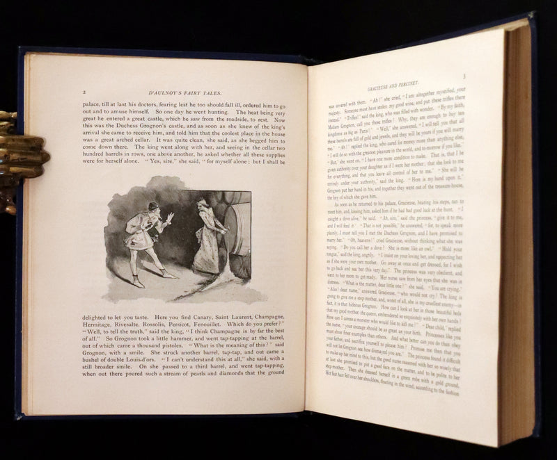 1902 Scarce Victorian Book - The Fairy Tales of Madame d'Aulnoy illustrated by Clinton Peters.