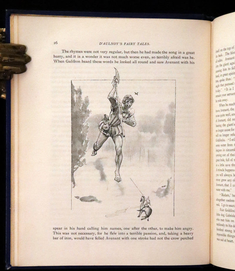 1902 Scarce Victorian Book - The Fairy Tales of Madame d'Aulnoy illustrated by Clinton Peters.