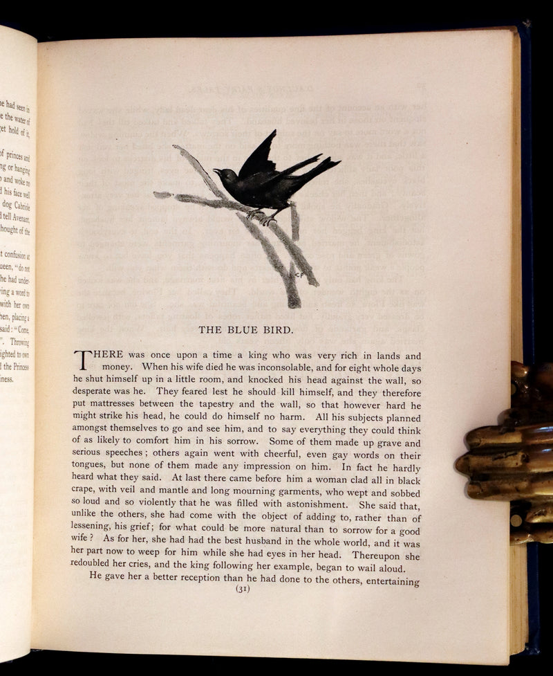 1902 Scarce Victorian Book - The Fairy Tales of Madame d'Aulnoy illustrated by Clinton Peters.