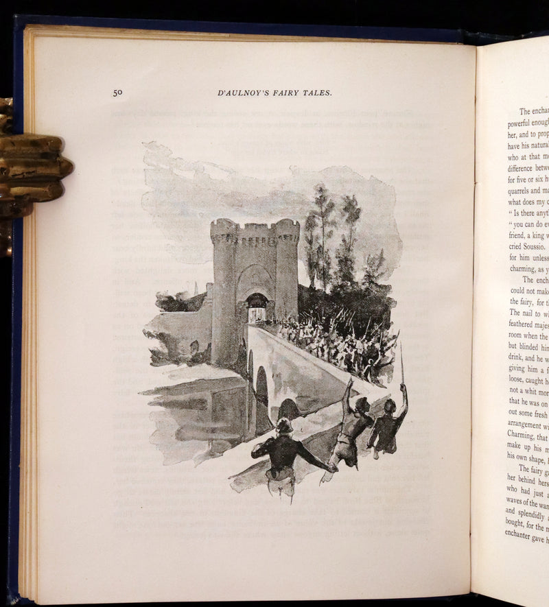 1902 Scarce Victorian Book - The Fairy Tales of Madame d'Aulnoy illustrated by Clinton Peters.