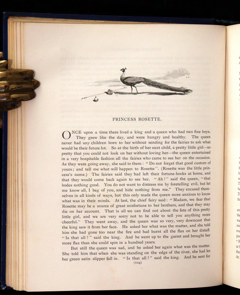 1902 Scarce Victorian Book - The Fairy Tales of Madame d'Aulnoy illustrated by Clinton Peters.