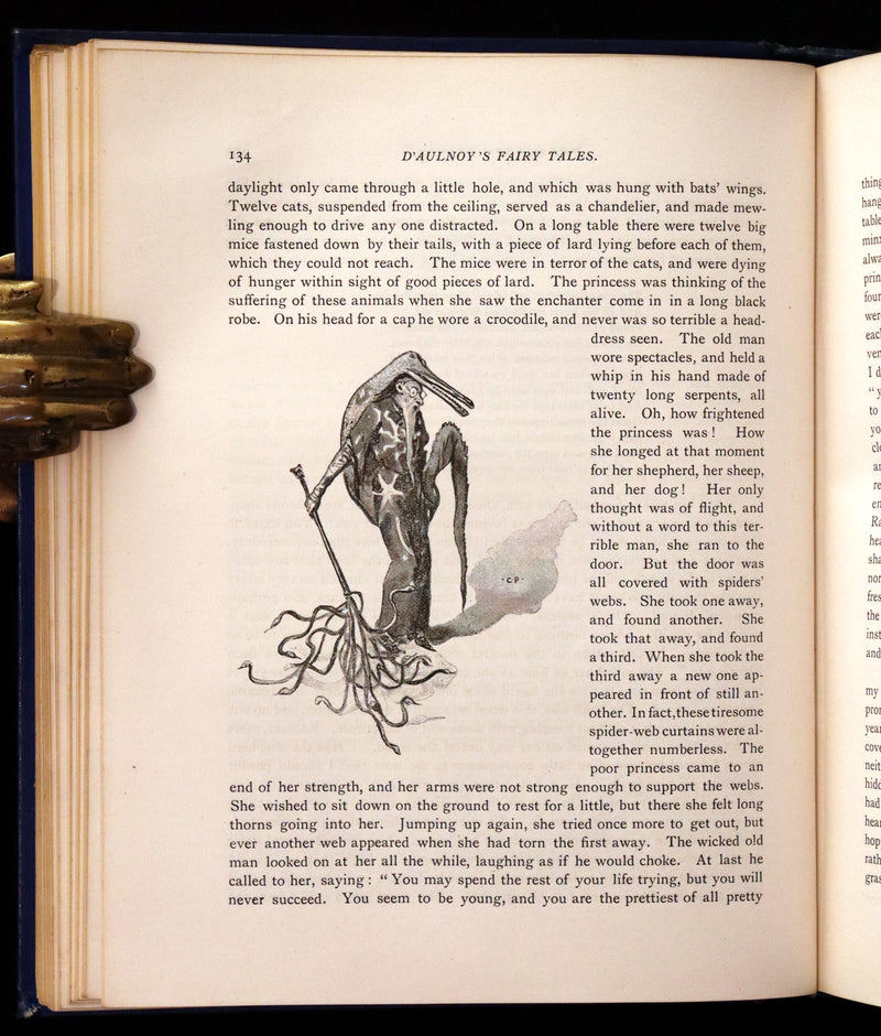 1902 Scarce Victorian Book - The Fairy Tales of Madame d'Aulnoy illustrated by Clinton Peters.