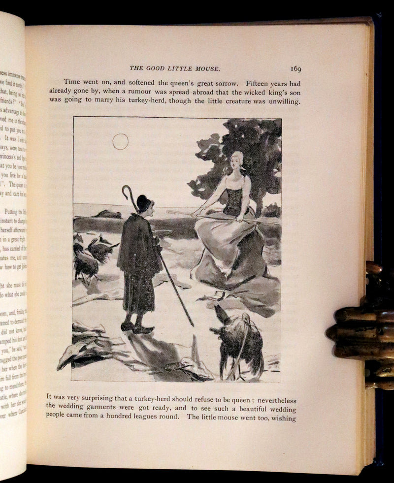 1902 Scarce Victorian Book - The Fairy Tales of Madame d'Aulnoy illustrated by Clinton Peters.