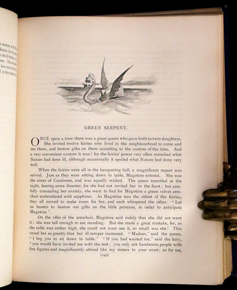 1902 Scarce Victorian Book - The Fairy Tales of Madame d'Aulnoy illustrated by Clinton Peters.