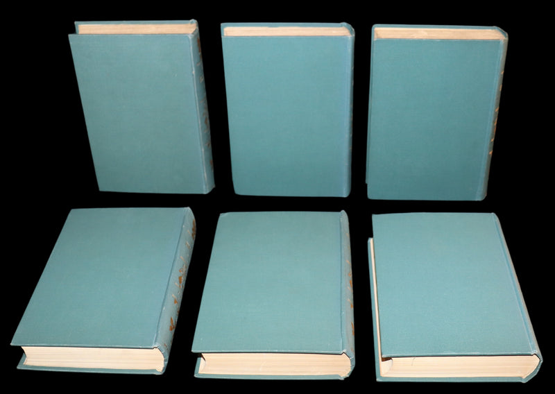 1896 Rare Fordham edition book set - The Works of Edgar Allan Poe. Illustrated. In six volumes.