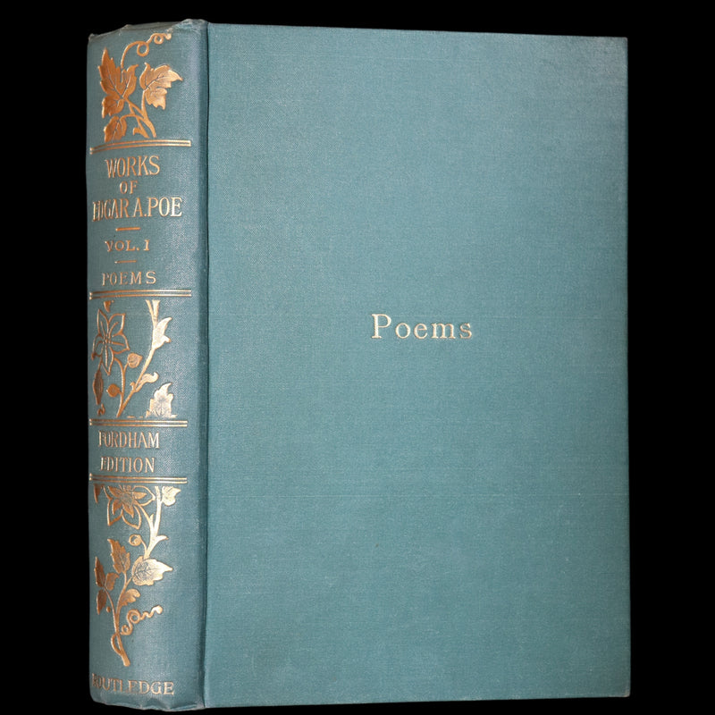 1896 Rare Fordham edition book set - The Works of Edgar Allan Poe. Illustrated. In six volumes.