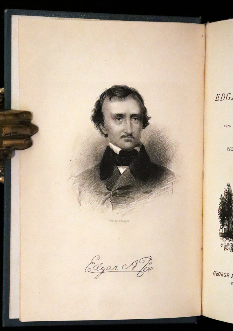 1896 Rare Fordham edition book set - The Works of Edgar Allan Poe. Illustrated. In six volumes.