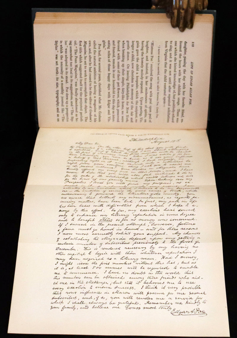 1896 Rare Fordham edition book set - The Works of Edgar Allan Poe. Illustrated. In six volumes.