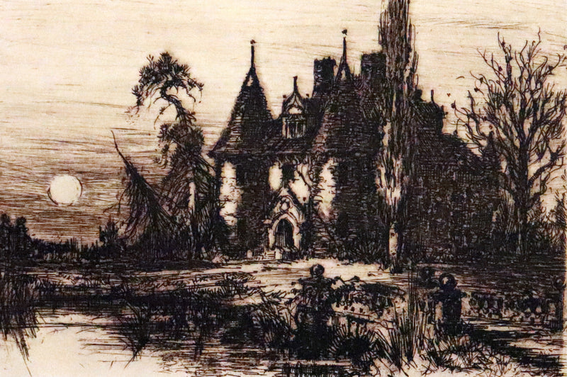 1896 Rare Fordham edition book set - The Works of Edgar Allan Poe. Illustrated. In six volumes.