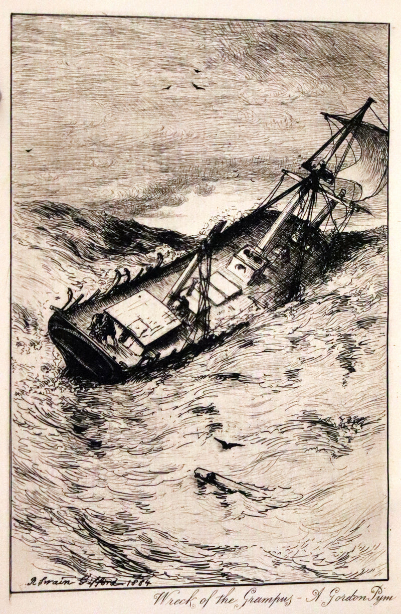 1896 Rare Fordham edition book set - The Works of Edgar Allan Poe. Illustrated. In six volumes.