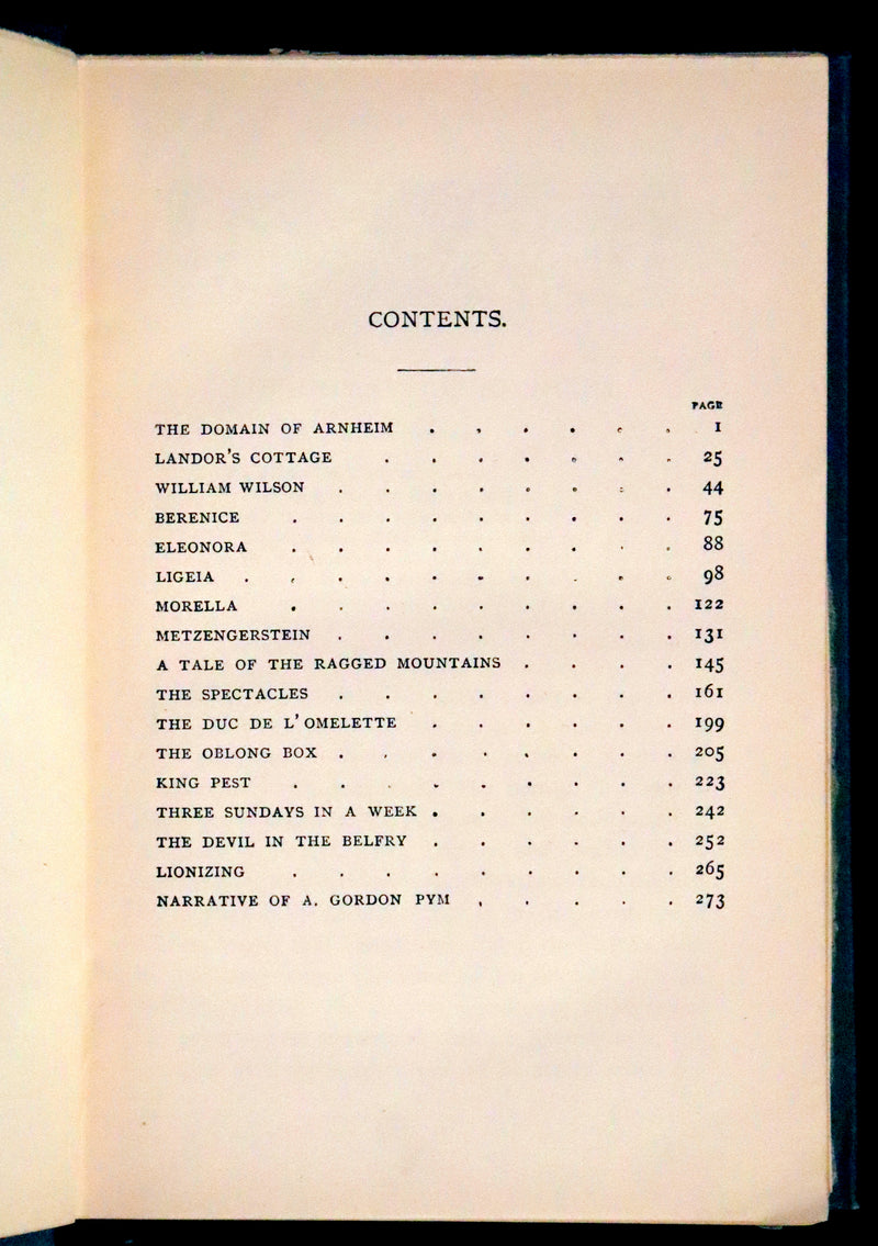 1896 Rare Fordham edition book set - The Works of Edgar Allan Poe. Illustrated. In six volumes.