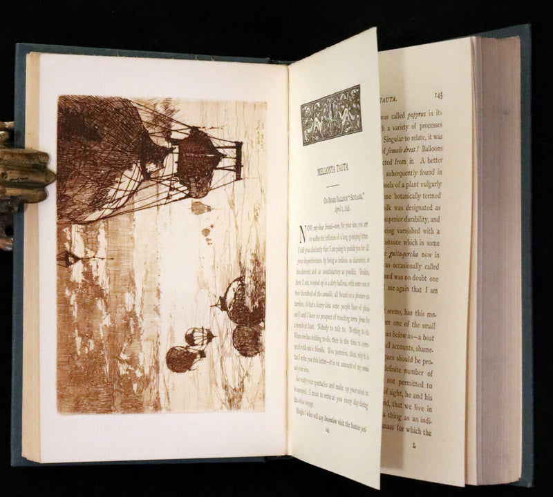 1896 Rare Fordham edition book set - The Works of Edgar Allan Poe. Illustrated. In six volumes.