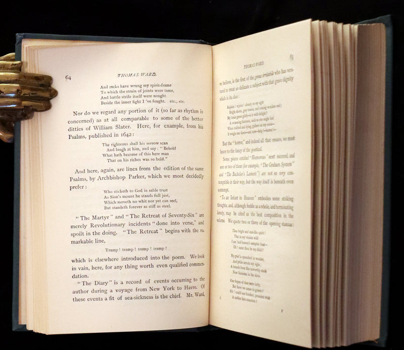 1896 Rare Fordham edition book set - The Works of Edgar Allan Poe. Illustrated. In six volumes.