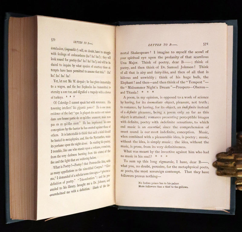 1896 Rare Fordham edition book set - The Works of Edgar Allan Poe. Illustrated. In six volumes.