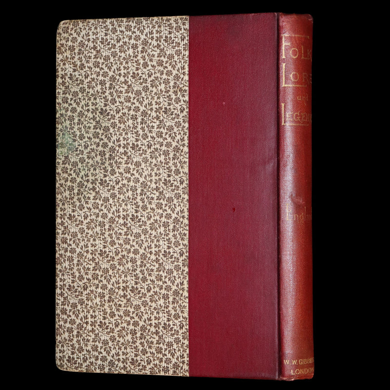 1890 Rare First Edition - England Folk-Lore and Legends with Dissertation on Fairies.