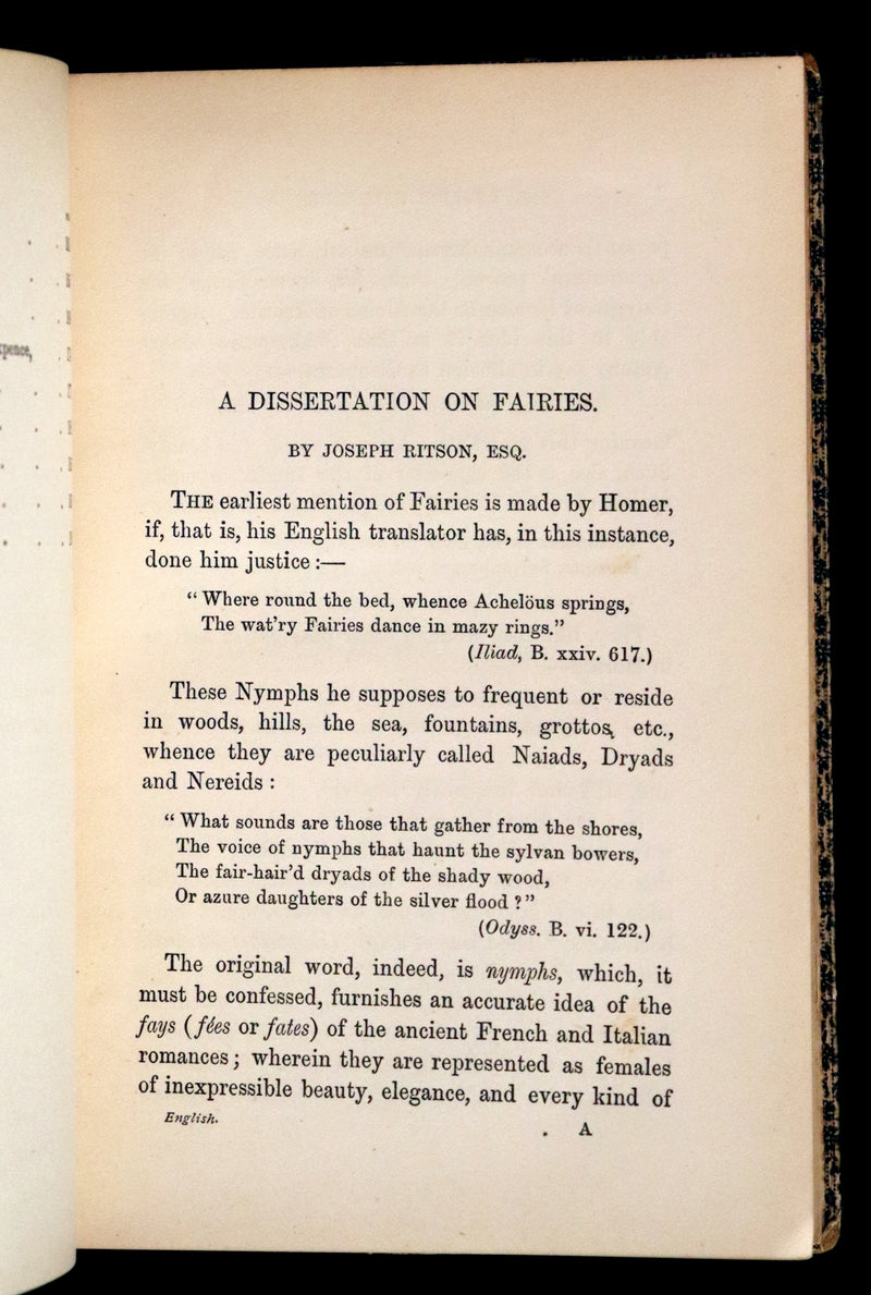 1890 Rare First Edition - England Folk-Lore and Legends with Dissertation on Fairies.