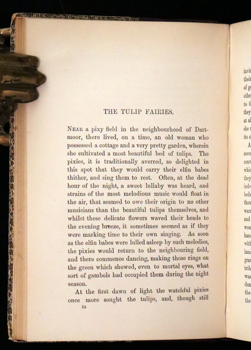 1890 Rare First Edition - England Folk-Lore and Legends with Dissertation on Fairies.