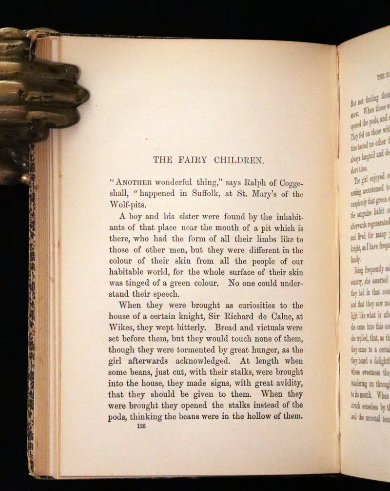1890 Rare First Edition - England Folk-Lore and Legends with Dissertation on Fairies.