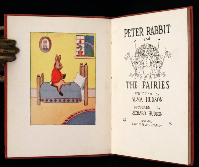 1921 Rare First Edition - PETER RABBIT AND THE FAIRIES by Alma & Richard Hudson.