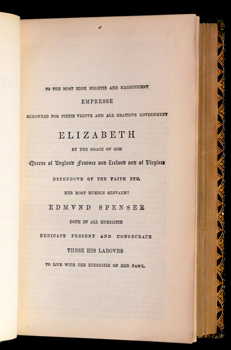 1865 Rare Book - The FAERIE QUEENE by Edmund Spenser, Illustrated by Edward Corbould.