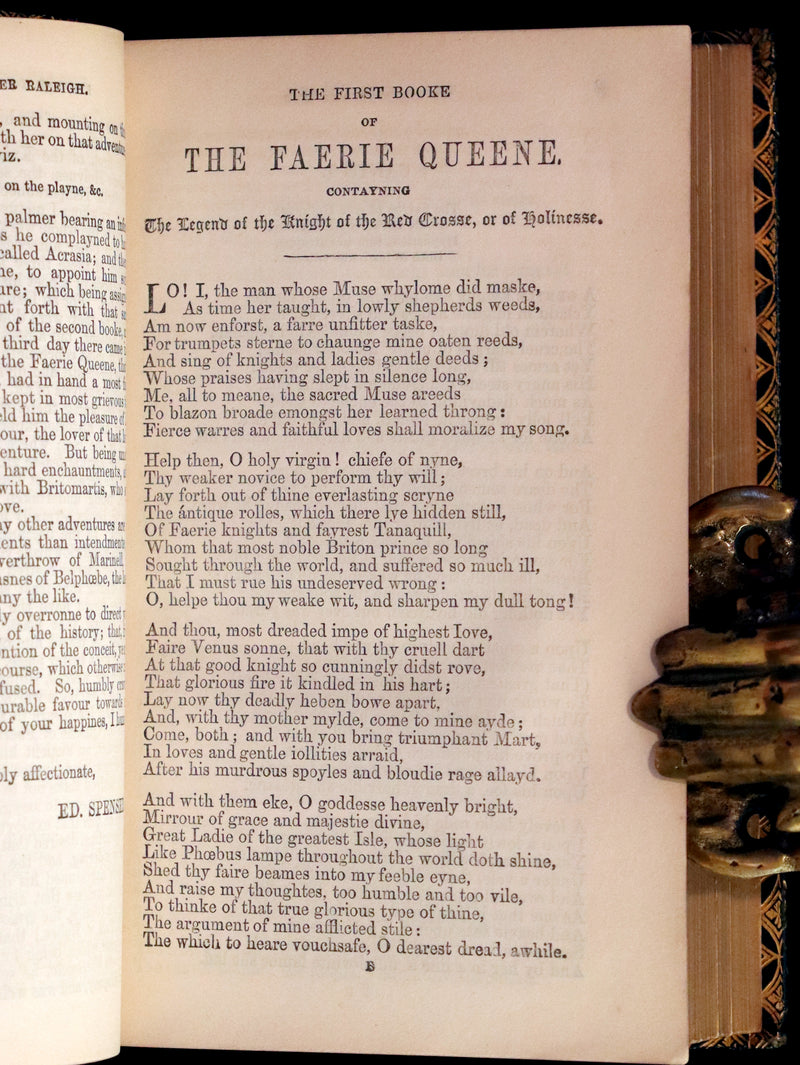 1865 Rare Book - The FAERIE QUEENE by Edmund Spenser, Illustrated by Edward Corbould.