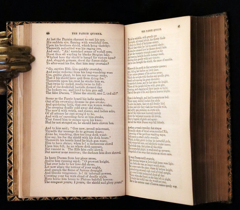 1865 Rare Book - The FAERIE QUEENE by Edmund Spenser, Illustrated by Edward Corbould.