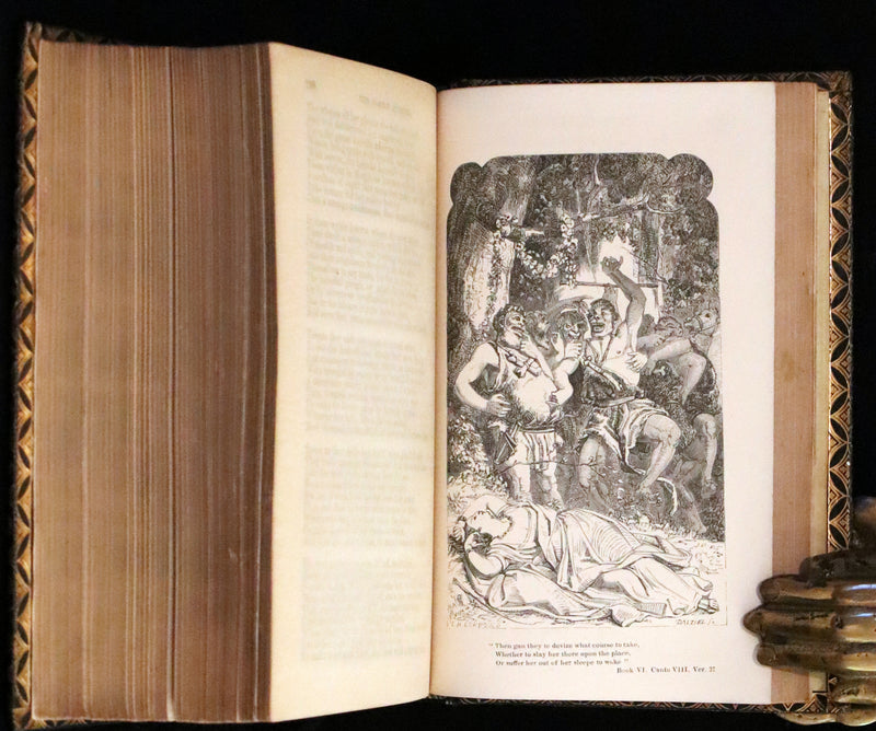 1865 Rare Book - The FAERIE QUEENE by Edmund Spenser, Illustrated by Edward Corbould.