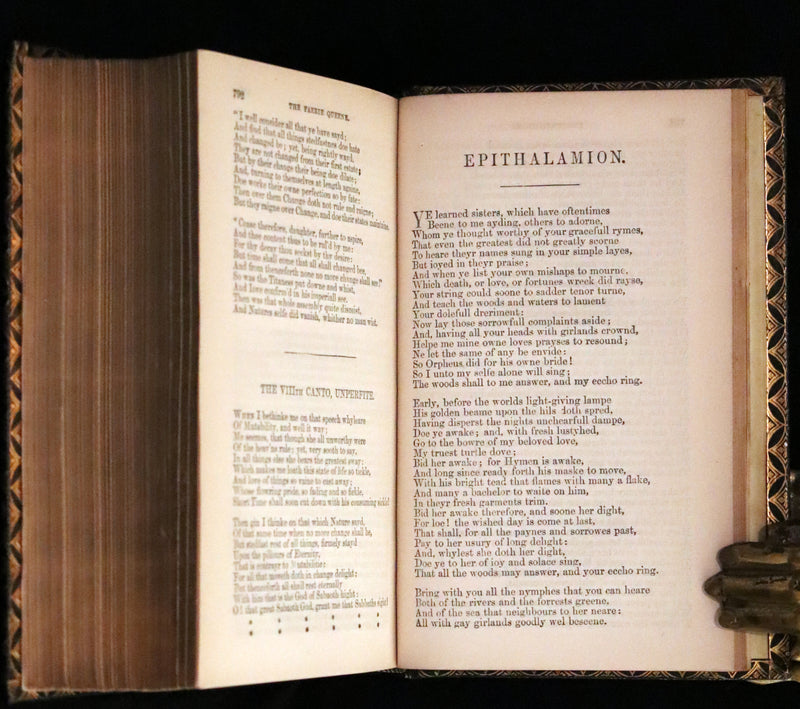1865 Rare Book - The FAERIE QUEENE by Edmund Spenser, Illustrated by Edward Corbould.