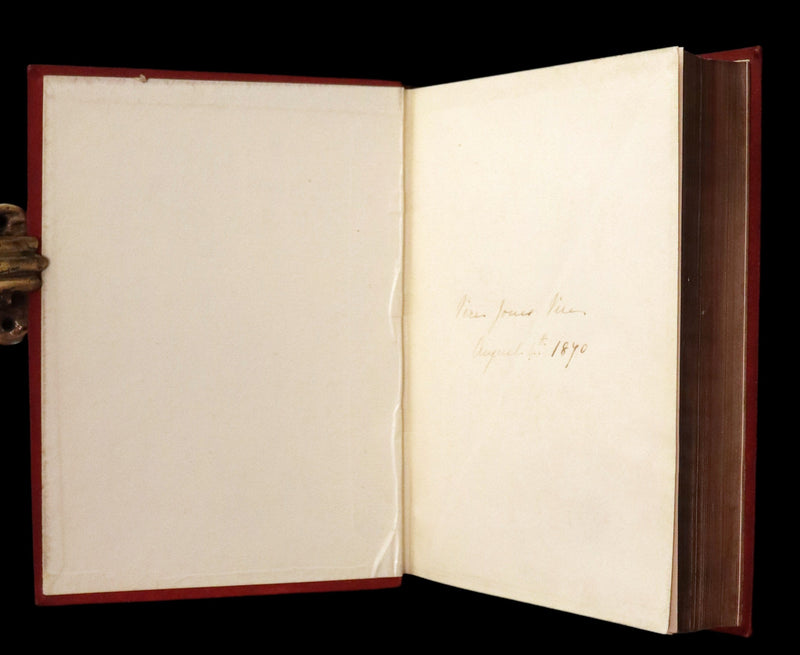 1869 Rare Book in a Beautiful Binding - The Life and Adventures of Robinson Crusoe. Illustrated.
