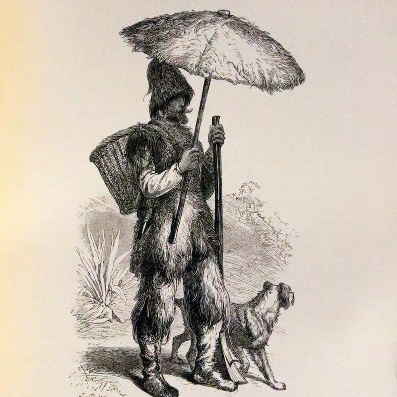 1869 Rare Book in a Beautiful Binding - The Life and Adventures of Robinson Crusoe. Illustrated.