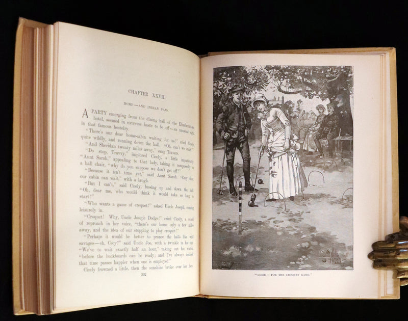 1890 Rare First Edition ~ An Adirondack Cabin: A Family Story by Margaret Sidney.
