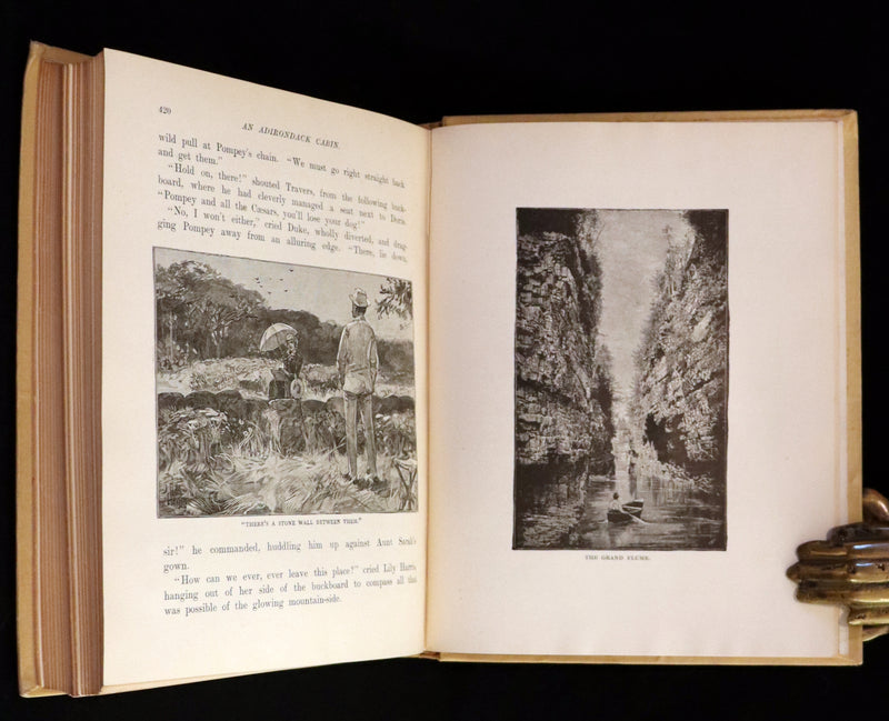1890 Rare First Edition ~ An Adirondack Cabin: A Family Story by Margaret Sidney.