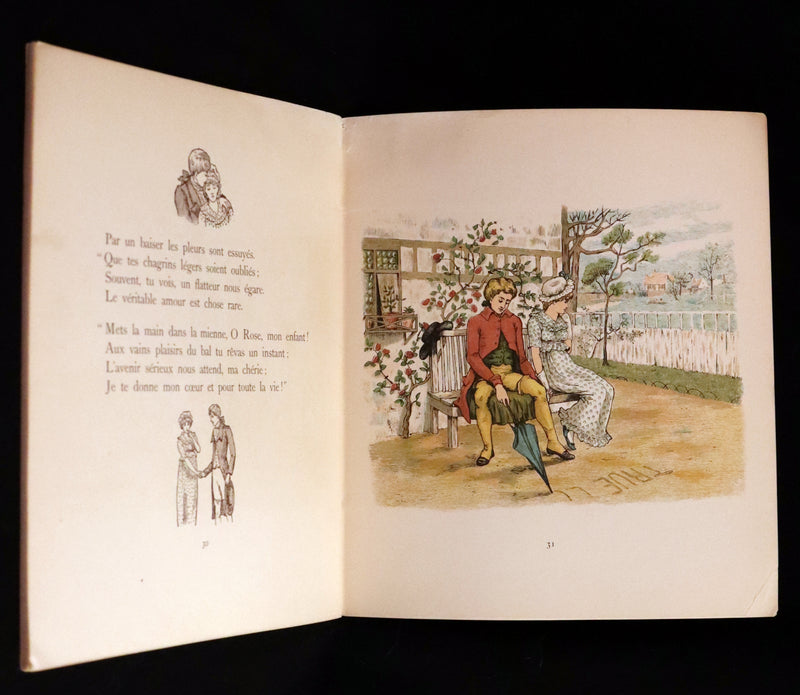 1890 Scarce French First Edition - Desires, Dances & Disappointments illustrated by the Casella Sisters.