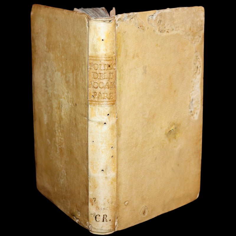 1552 Scarce Italian Vellum Book - Polybius, On the Formation of the Roman Military Camps. Polibio, Del Modo d'Accampare.