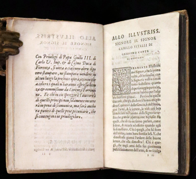 1552 Scarce Italian Vellum Book - Polybius, On the Formation of the Roman Military Camps. Polibio, Del Modo d'Accampare.