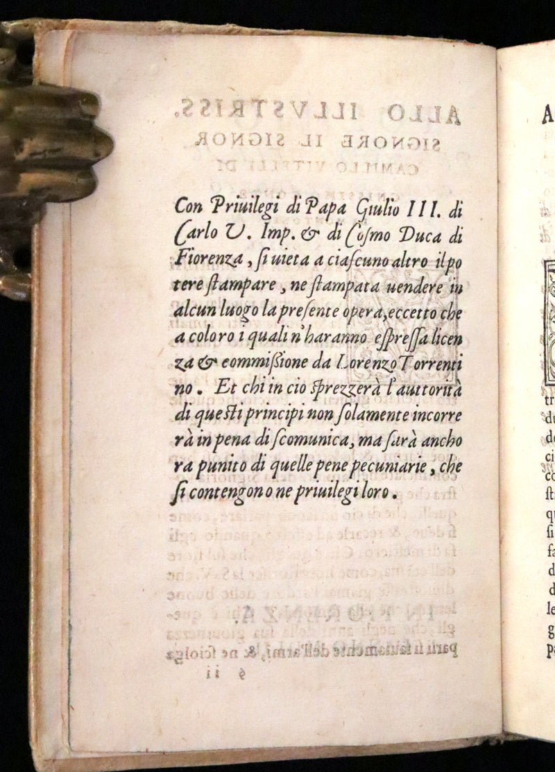 1552 Scarce Italian Vellum Book - Polybius, On the Formation of the Roman Military Camps. Polibio, Del Modo d'Accampare.
