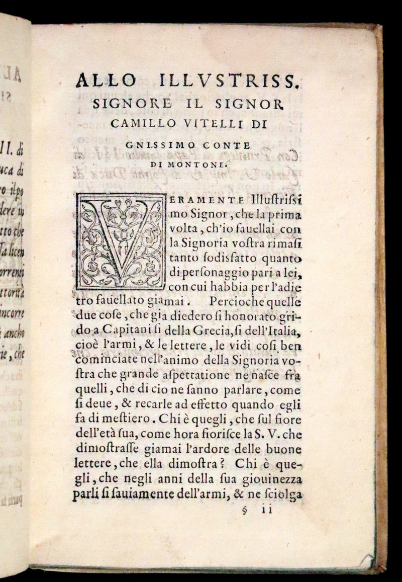 1552 Scarce Italian Vellum Book - Polybius, On the Formation of the Roman Military Camps. Polibio, Del Modo d'Accampare.