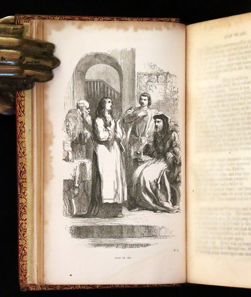 1857 Rare Victorian Book - JOAN OF ARC and Poems by Robert Southey Illustrated by John Gilbert.