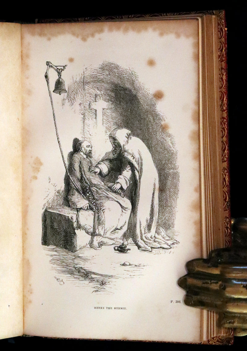 1857 Rare Victorian Book - JOAN OF ARC and Poems by Robert Southey Illustrated by John Gilbert.